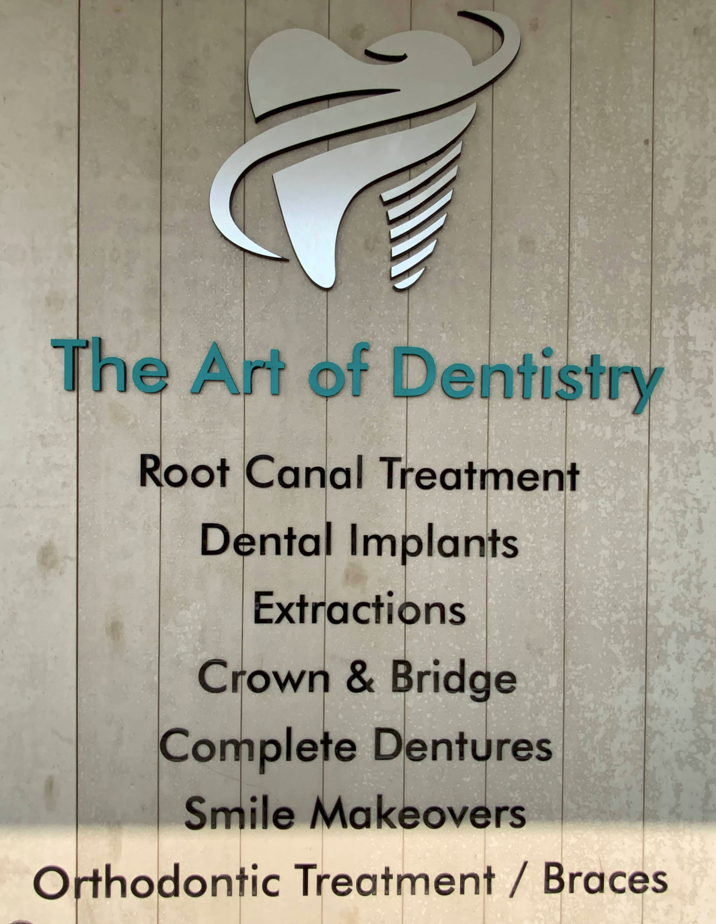 Comprehensive Treatment Menu Board